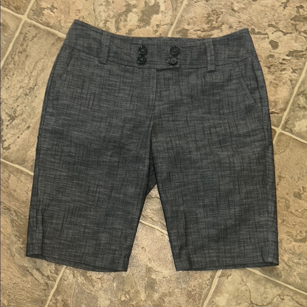 NWOT New Directions Gray Women's Bermuda Shorts